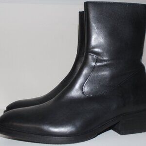 Tiger Of Sweden Black Leather Berling Boots Size 41 8 Made In Portugal Ankle Zip